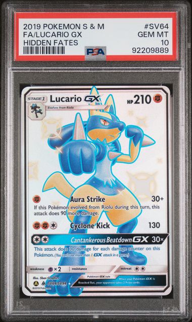 2019 POKEMON S&M LUCARIO GX