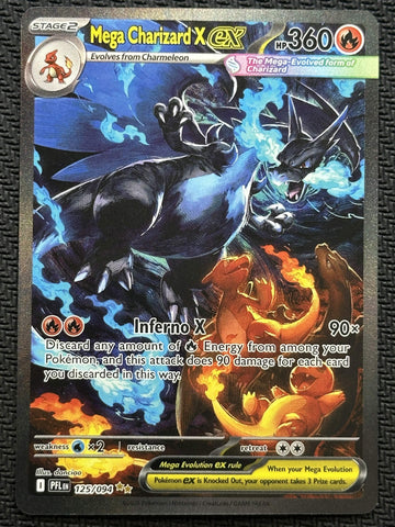 Mega Charizard X ex (125/094) [Mega Evolution: Phantasmal Flames] SCAN #1070