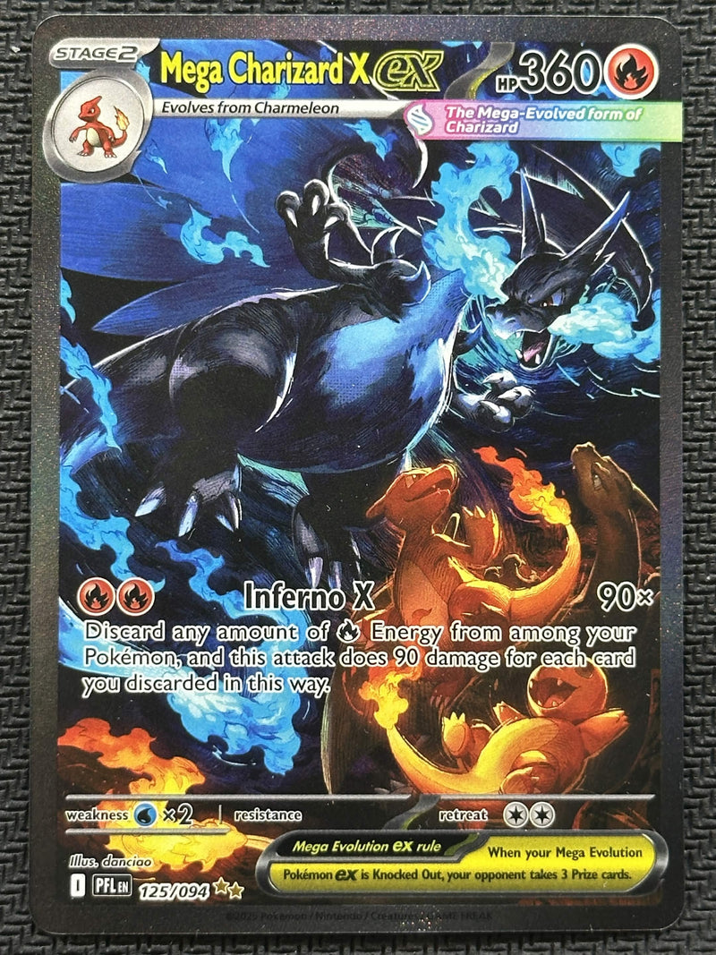 Mega Charizard X ex (125/094) [Mega Evolution: Phantasmal Flames] SCAN