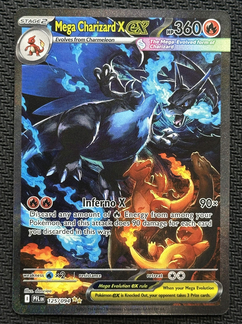 Mega Charizard X ex (125/094) [Mega Evolution: Phantasmal Flames] SCAN