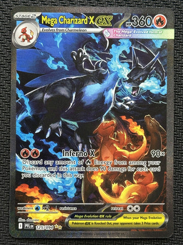 Mega Charizard X ex (125/094) [Mega Evolution: Phantasmal Flames] SCAN #1073