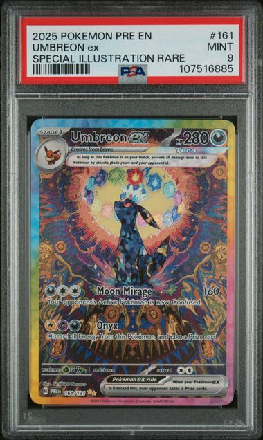 2025 POKEMON PRISMATIC EVOLUTIONS UMBREON EX SPECIAL ILLUSTRATION RARE
