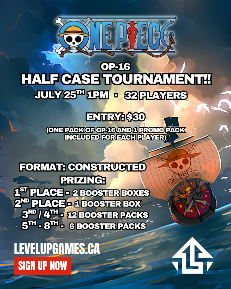One Piece TCG - OP-16 Half-Case Tournament - July 25th 2026