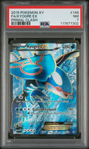 2015 POKEMON XY FULL ART KYOGRE EX PRIMAL CLASH