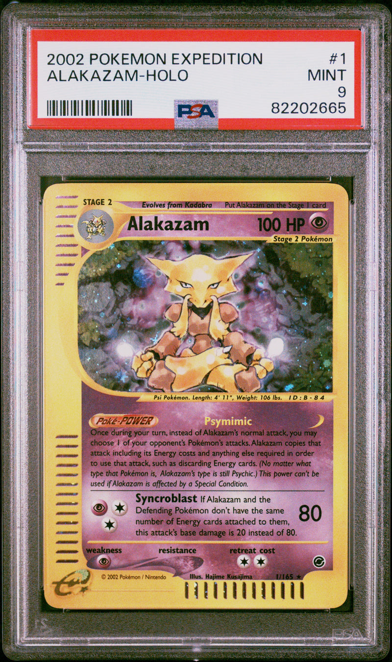 2002 POKEMON EXPEDITION ALAKAZAM-HOLO