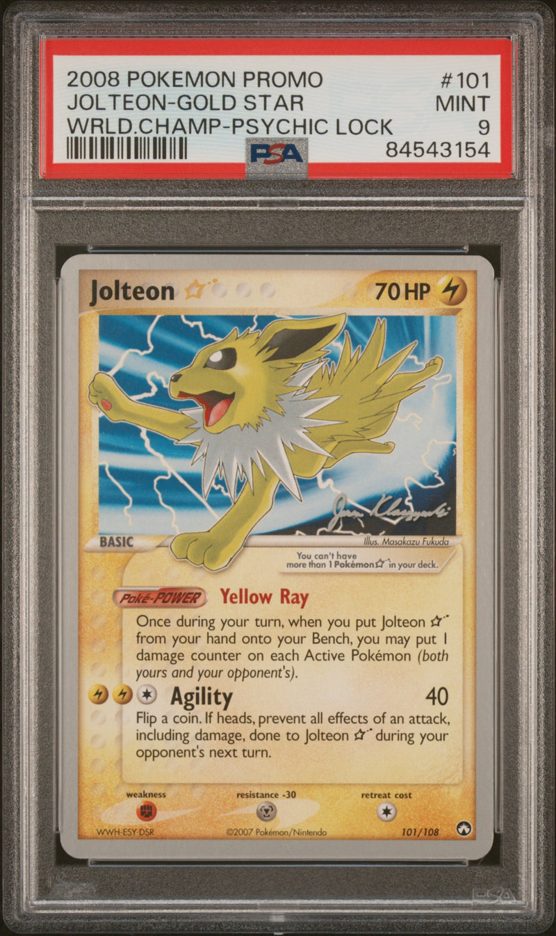 2008 POKEMON PROMO JOLTEON-GOLD STAR