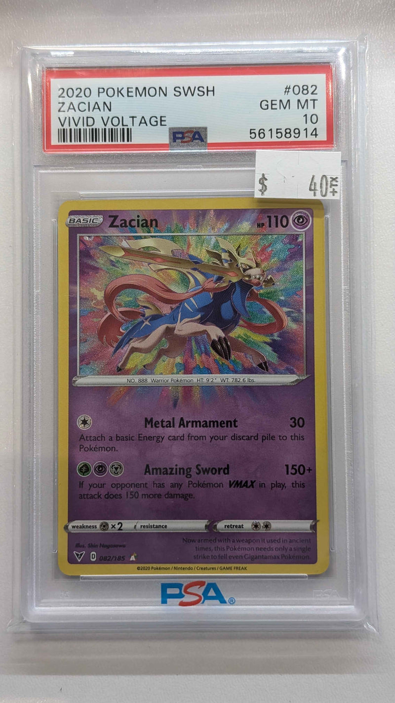 2020 POKEMON SWSH ZACIAN VIVID VOLTAGE