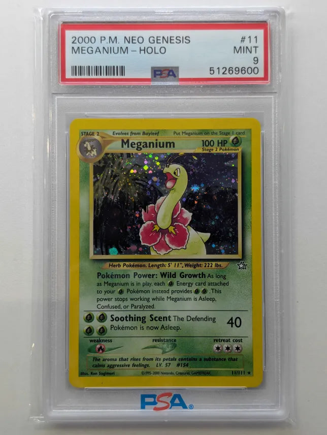 2000 POKEMON NEO GENESIS MEGANIUM - HOLO