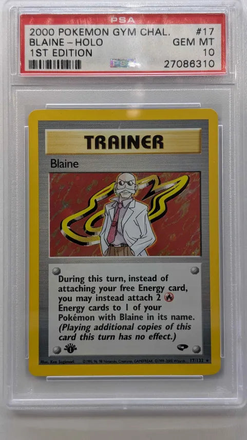 2000 POKEMON GYM CHALLENGE BLAINE - HOLO 1ST EDITION