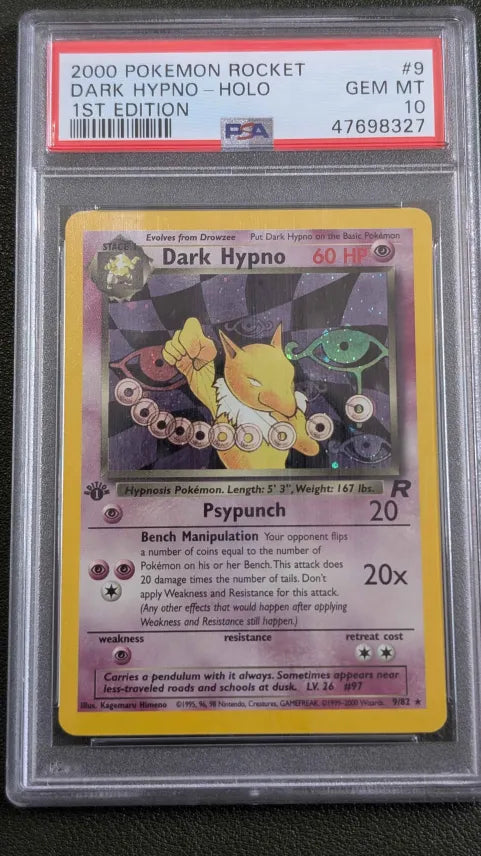 2000 POKEMON ROCKET DARK HYPNO - HOLO 1ST EDITION