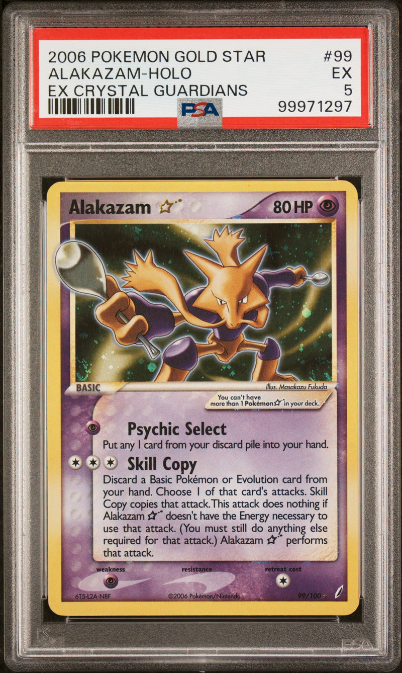 2006 POKEMON GOLD STAR ALAKAZAM-HOLO