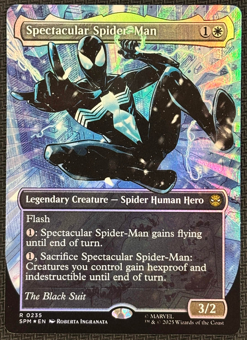 Spectacular Spider-Man (0235) (Borderless) (Textured Foil) [Marvel's Spider-Man] SCAN