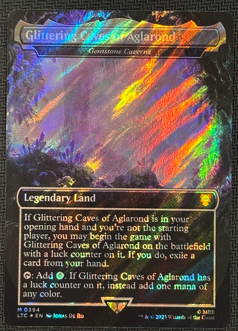 Glittering Caves of Aglarond - Gemstone Caverns (Borderless) [The Lord of the Rings: Tales of Middle-Earth Commander] SCAN