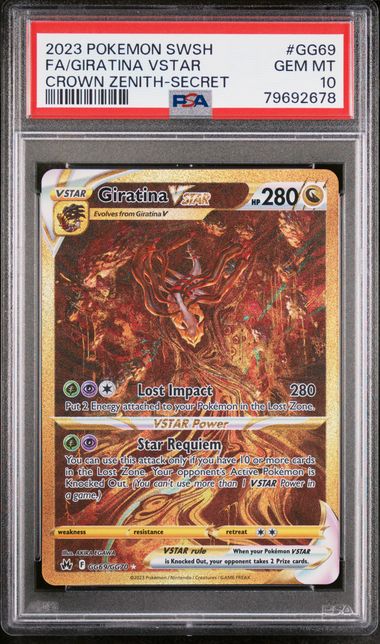 2023 POKEMON SWSH FULL ART GIRATINA VSTAR CROWN ZENITH-SECRET