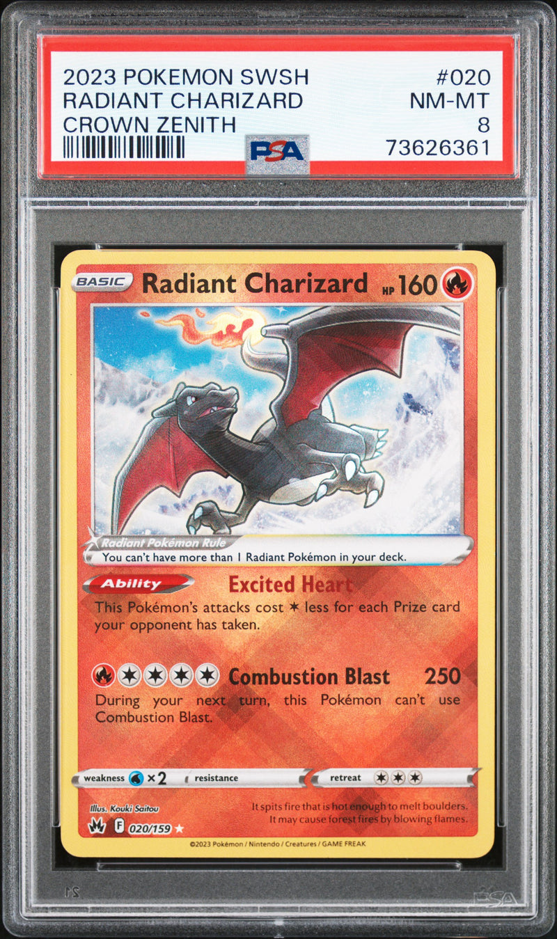 2023 POKEMON SWSH RADIANT CHARIZARD CROWN ZENITH