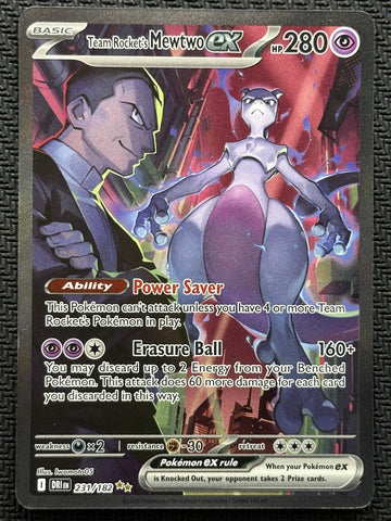 Team Rocket's Mewtwo ex (231/182) [Scarlet & Violet: Destined Rivals] SCAN #1052