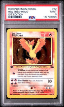 1999 POKEMON FOSSIL MOLTRES - HOLO 1ST EDITION