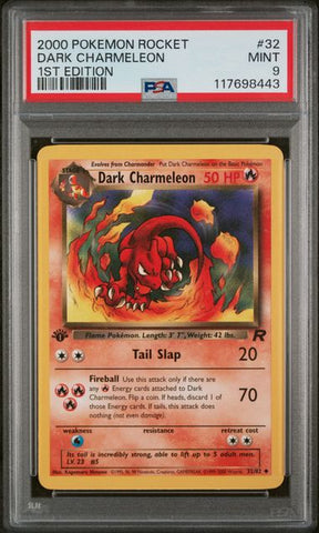 2000 POKEMON ROCKET #32 DARK CHARMELEON 1ST EDITION PSA 9 - 443