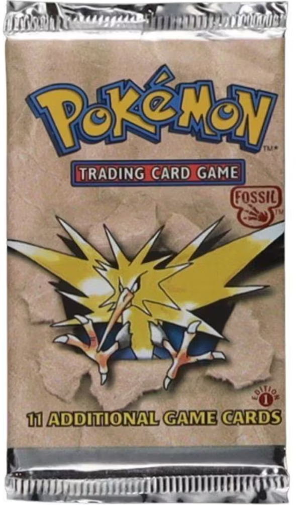 Fossil Booster Pack [1st Edition] - Zapdos Art
