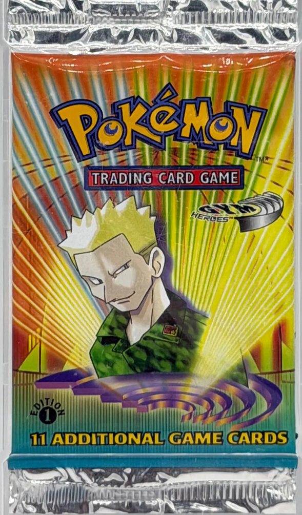 Gym Heroes Booster Pack [1st Edition] - Lt. Surge Art
