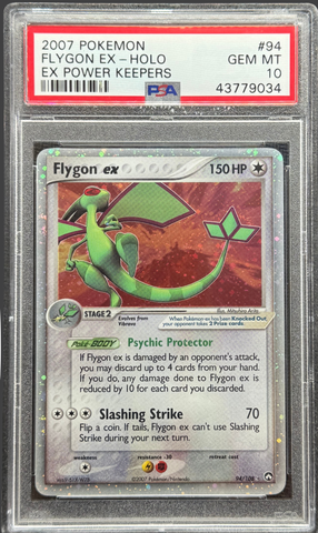 2007 POKEMON FLYGON EX - HOLO EX POWER KEEPERS #94 PSA 10 - 034