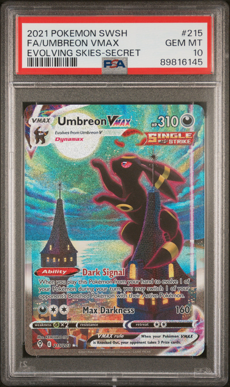 2021 POKEMON UMBREON VMAX EVOLVING SKIES-SECRET