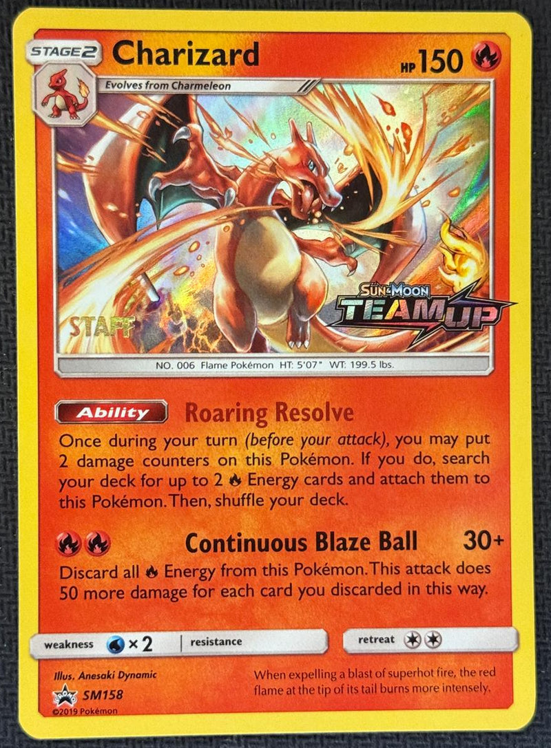 Charizard (SM158) (Staff) [Sun & Moon: Black Star Promos] SCAN