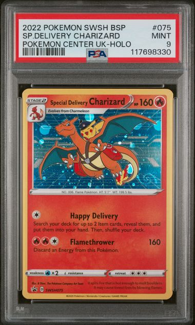 2022 POKEMON SWSH BSP SPECIAL DELIVERY CHARIZARD POKEMON CENTER UK-HOLO