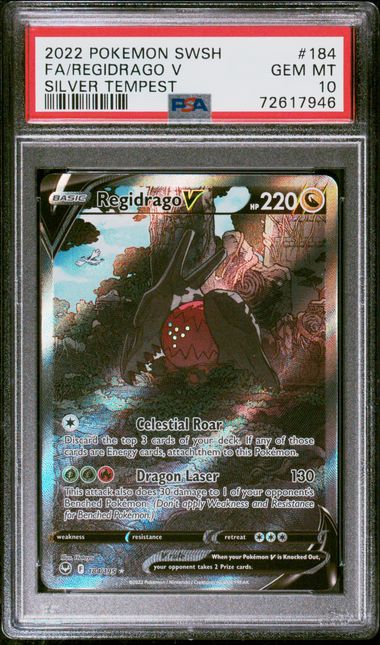 2022 POKEMON SWSH FA/REGIDRAGO V SILVER TEMPEST