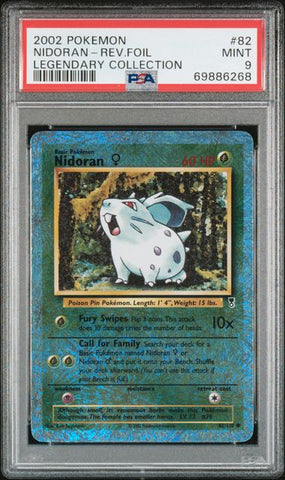 2002 POKEMON LEGENDARY COLLECTION #82 NIDORAN-REV.FOIL LEGENDARY COLLECTION PSA 9 - 268