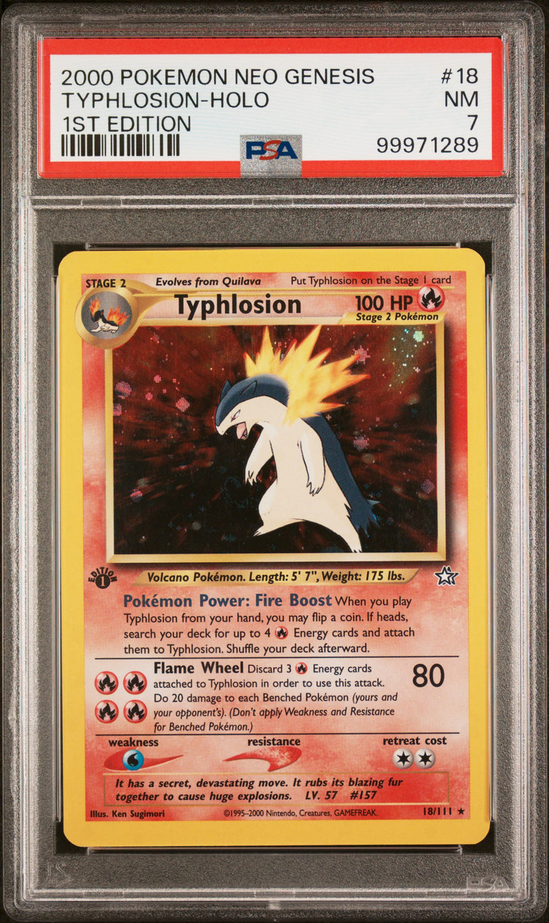 2000 POKEMON NEO GENESIS TYPHOSION-HOLO