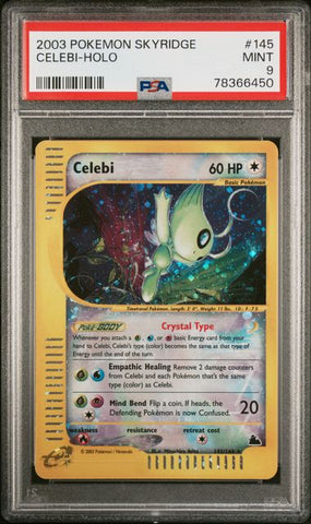 2003 POKEMON SKYRIDGE #145 CELEBI-HOLO PSA 9 - 450
