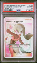 2019 POKEMON SUN & MOON SABRINA'S SUGGESTION TEAM UP-FULL ART