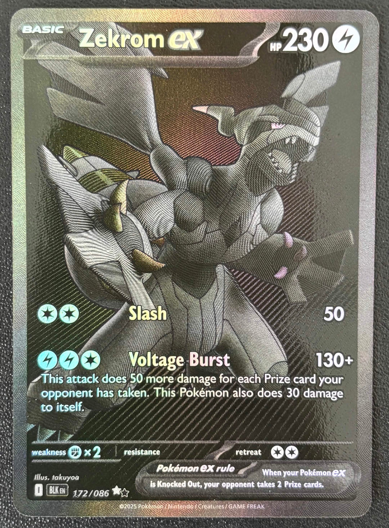 Zekrom ex (172/086) [Scarlet & Violet: Black Bolt] SCAN