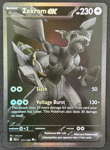Zekrom ex (172/086) [Scarlet & Violet: Black Bolt] SCAN #1092