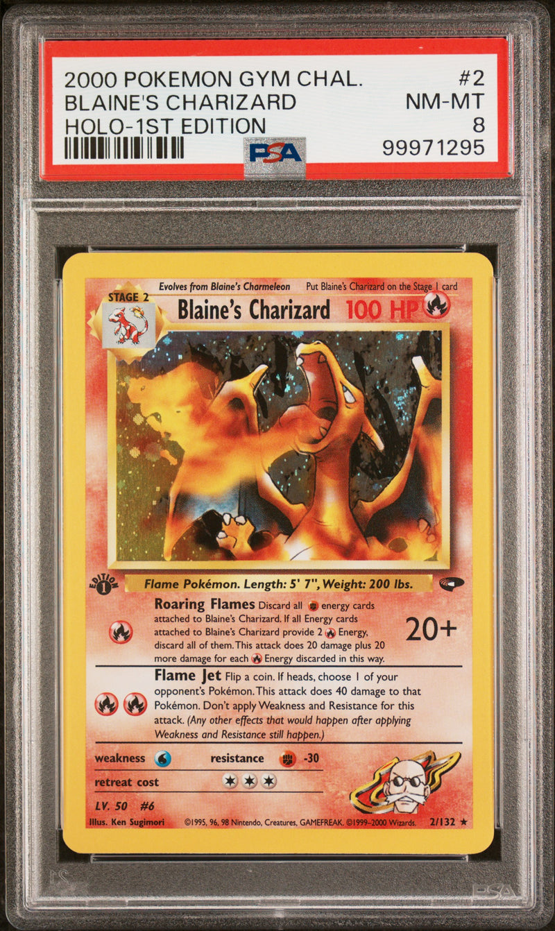 2000 POKEMON GYM CHAL. BLAINE'S CHARIZARD HOLO