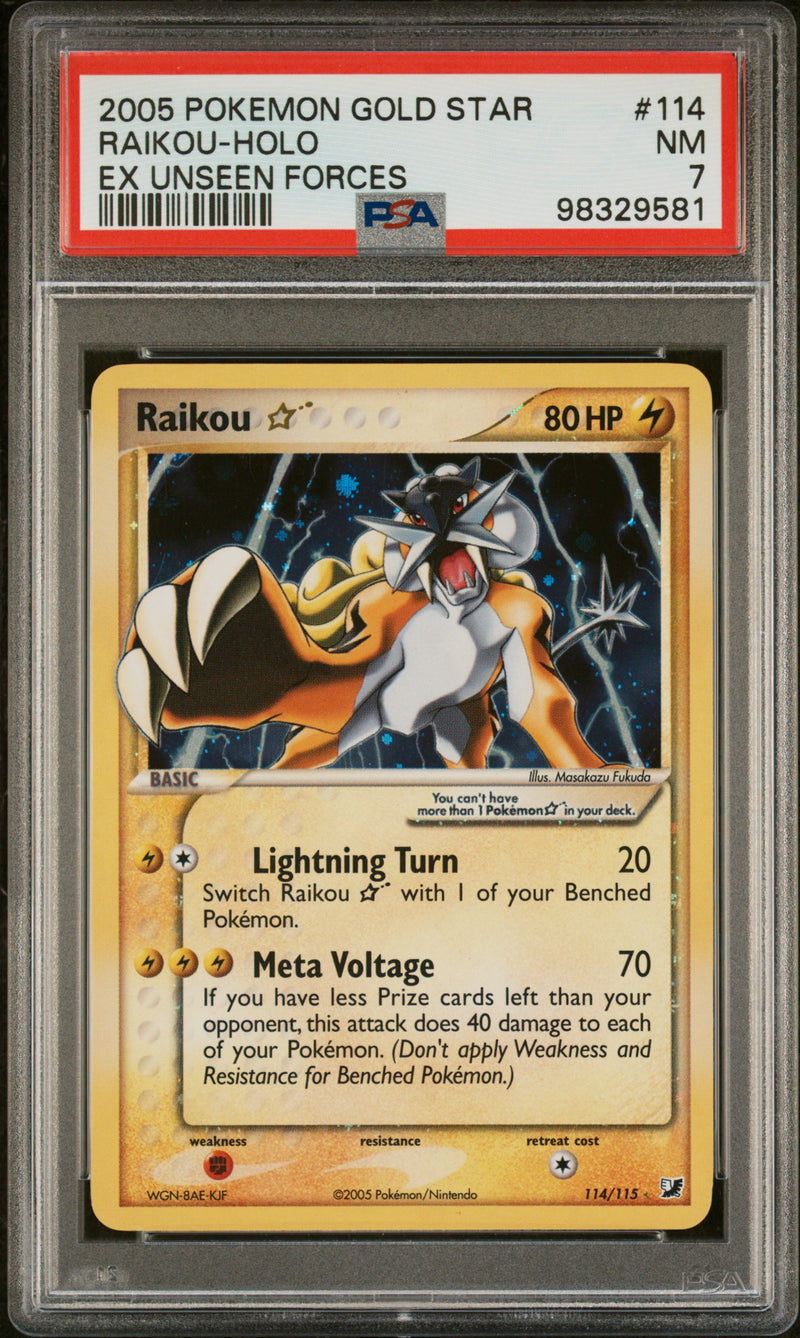 2005 POKEMON GOLD STAR RAIKOU-HOLO