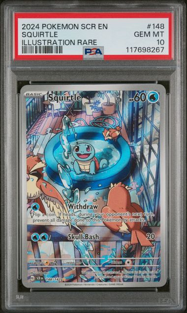 2024 POKEMON STELLAR CROWN SQUIRTLE ILLUSTRATION RARE