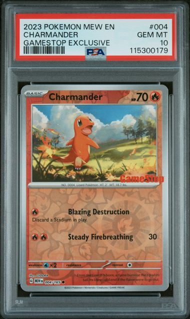 2023 POKEMON 151 EN CHARMANDER GAMESTOP EXCLUSIVE