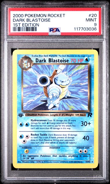 2000 POKEMON ROCKET DARK BLASTOISE 1ST EDITION