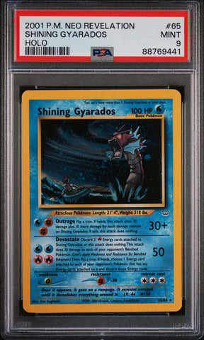2001 POKEMON NEO REVELATION #65 SHINING GYARADOS-HOLO PSA 9 - 441