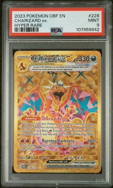 2023 POKEMON OBSIDIAN FLAMES ENGLISH CHARIZARD EX HYPER RARE