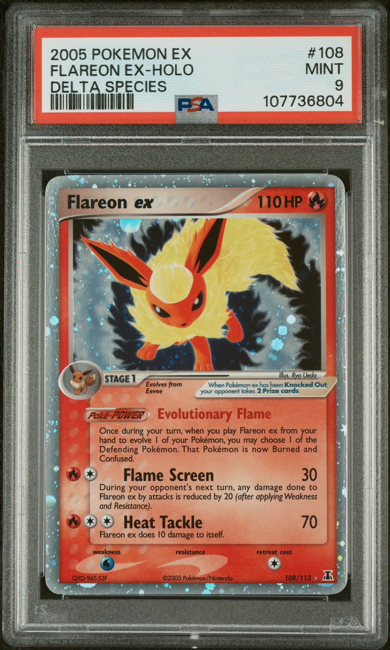 2005 POKEMON EX FLAREON EX-HOLO DELTA SPECIES