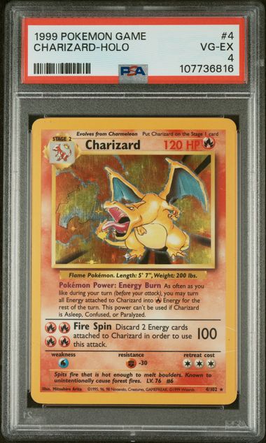 1999 POKEMON GAME CHARIZARD-HOLO