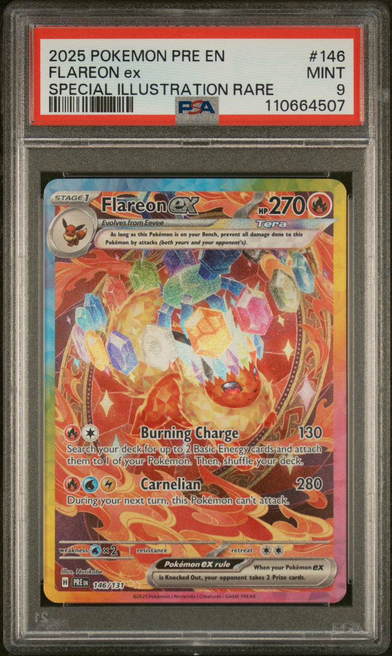 2025 POKEMON PRE EN FLAREON ex SPECIAL ILLUSTRATION RARE