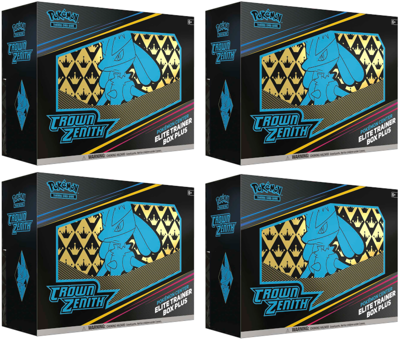 LOT OF POKÉMON CROWN ZENITH purchases ELITE TRAINER BOXES