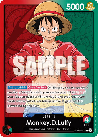 *PRE-ERRATA* Monkey.D.Luffy [Romance Dawn]