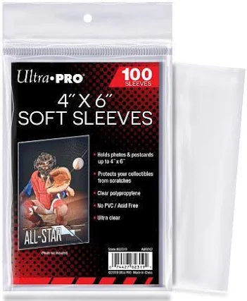 ULTRA PRO 4"x 6" Soft Sleeves