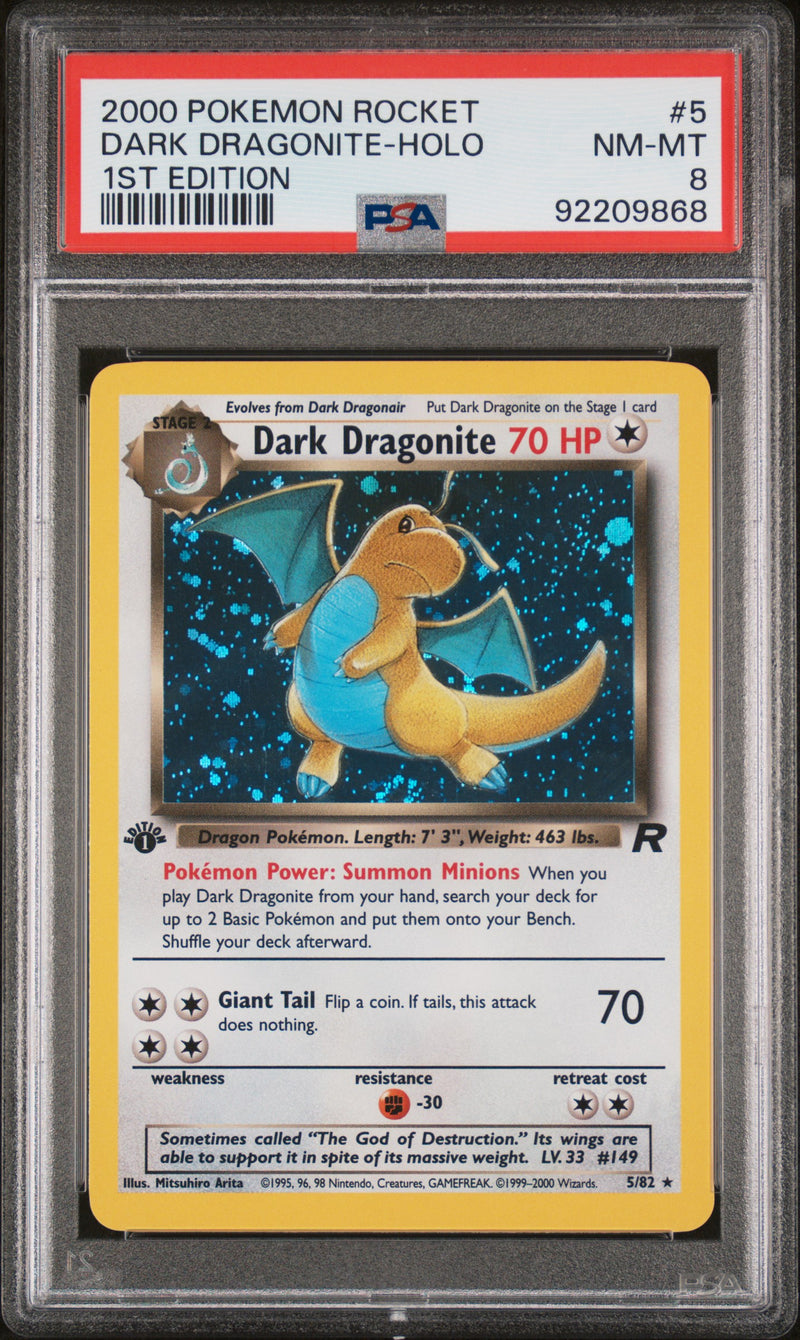 2000 POKEMON ROCKET DARK DRAGONITE-HOLO 1ST EDITION