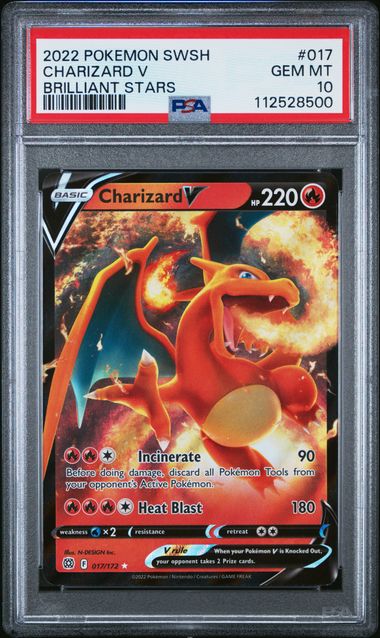 2022 POKEMON SWORD & SHIELD CHARIZARD V BRILLIANT STARS